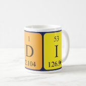 Rudi定期的なテーブル名mag コーヒーマグカップ (正面右)