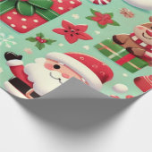 rudolf and santa Wrapping Paper ラッピングペーパー (角)