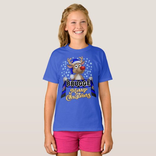 Rudolf met FanSjaal Brugge Tシャツ (正面フル)