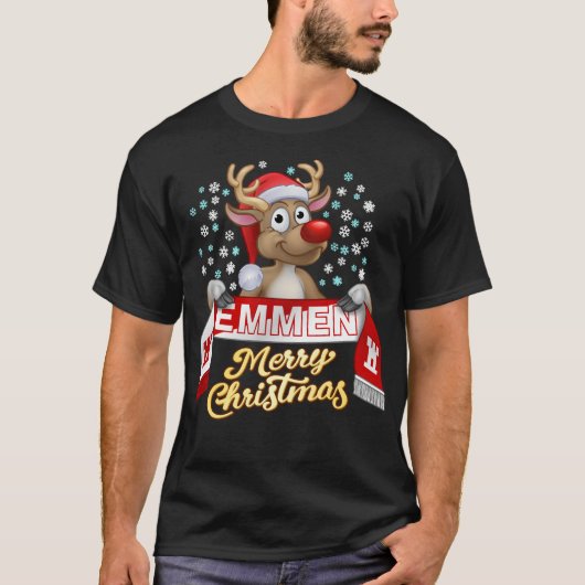 Rudolf met FanSjaal Emmen T-shirt Tシャツ (正面)