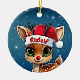 Rudolf the red nose Reindeer🦌 🎄 セラミックオーナメント