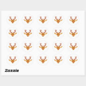Rudolf the Red-nosed Reindeer Christmas Sticker ラウンドシール (シート)