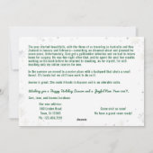 Rudolph おもしろい 7写真コラージュ引っ越しましたモダン シーズンカード (裏面)