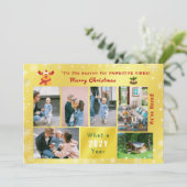 Rudolph 7写真おもしろいコラージュ引っ越しましたゴールデン シーズンカード (スタンド正面)