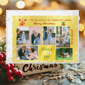 Rudolph 7写真おもしろいコラージュ引っ越しましたゴールデン シーズンカード