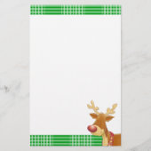 Rudolph and Green Plaid 便箋 (正面)