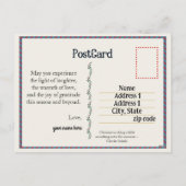 Rudolph & Friends休日はがき(カスタマイズ可能) シーズンポストカード (裏面)