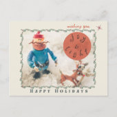 Rudolph & Friends休日はがき(カスタマイズ可能) シーズンポストカード (正面)