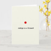 Rudolph in a Blizzard Funny Christmas Card カード (黄色い花)