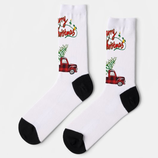 Rudolph Merry Christmas - Crew Socks ソックス (左)