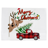Rudolph Merry Christmas - Gift Bag ラージペーパーバッグ (裏面)