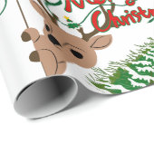 Rudolph Merry Christmas - Matte Wrapping Paper ラッピングペーパー (ロールコーナー)