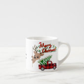 Rudolph Merry Christmas -Personalized Espresso Mug エスプレッソカップ (右)