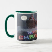 Rudolph, Not A Word Christmas Mug AI Used マグカップ (左)