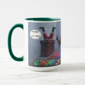 Rudolph not a word Christmas Mug AI Used マグカップ (左)