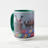 Rudolph not a word Christmas Mug AI Used マグカップ (正面左)