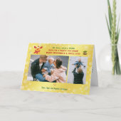 Rudolph Oh鹿おもしろいメリークリスマス2写真ゴールデン カード (正面)