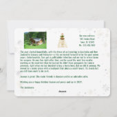 Rudolph Oh Deerおもしろい引っ越しました3枚の写真ゴールデン シーズンカード (裏面)