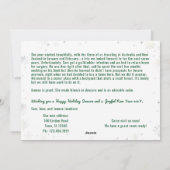 Rudolph Oh Deerおもしろい引っ越しました6枚の写真ゴールデン シーズンカード (裏面)