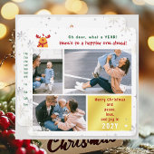 Rudolph Oh Deer Peace Love Joy 3おもしろい枚かわいい シーズンカード