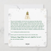 Rudolph Oh Deer Peace Love Joy 3おもしろい枚かわいい シーズンカード (裏面)