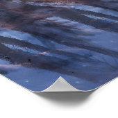 Rudolph Reindeer 3D Stereogram Christmas Scene  ポスター (角)