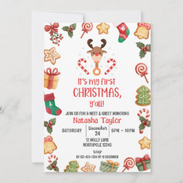 Rudolph Reindeer, CHRISTMASベビーMeet & Greet 招待状