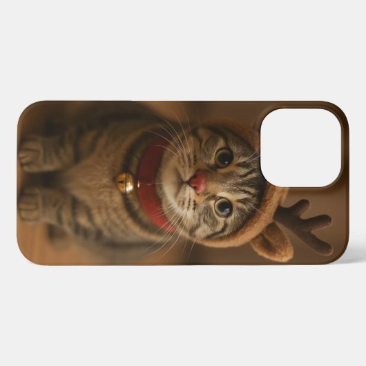 Rudolph the Cat iPhone 13 Pro Max Case iPhoneケース (裏面横)