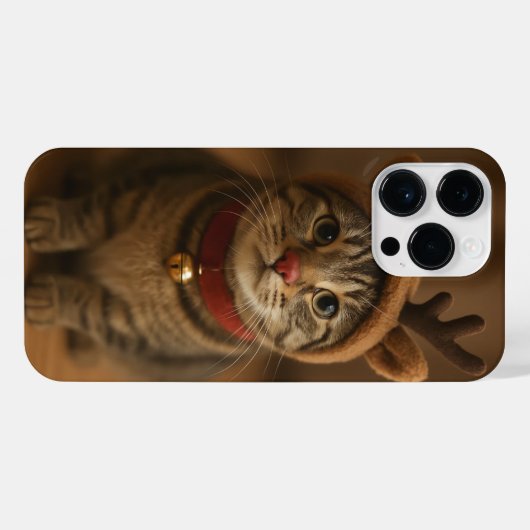 Rudolph the Cat iPhone 14 Pro Max Case iPhoneケース (裏面横)