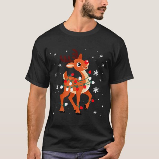 Rudolph The Red Nose Reindeer For Kids And Christm Tシャツ (正面)