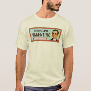 Rudolph Valentinoカスタマイズ可能な葉巻ラベル Tシャツ
