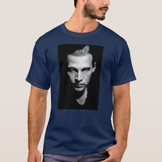 Rudolph Valentino Black and White Tシャツ (正面)