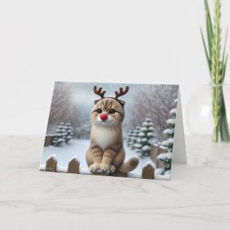 Rudolph Whiskers Christmas Card シーズンカード