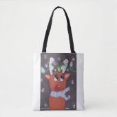 Rudolph's Sparkly Antlers - KidsArt for CHOC トートバッグ (正面)