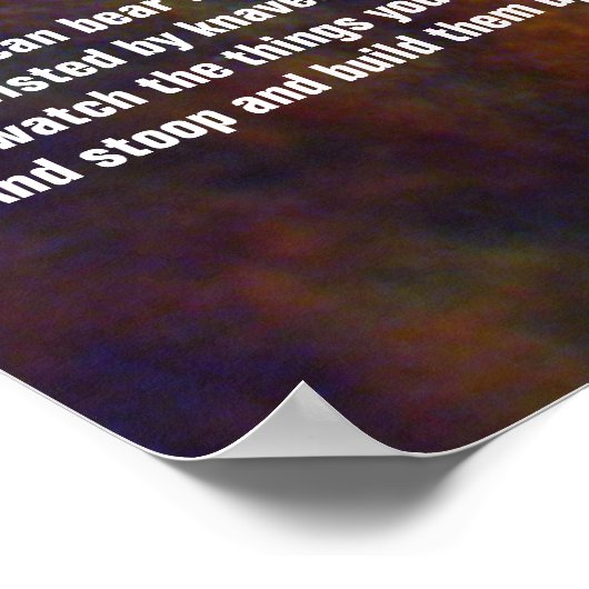 Rudyard もし Kiplingによる ポスター (角)