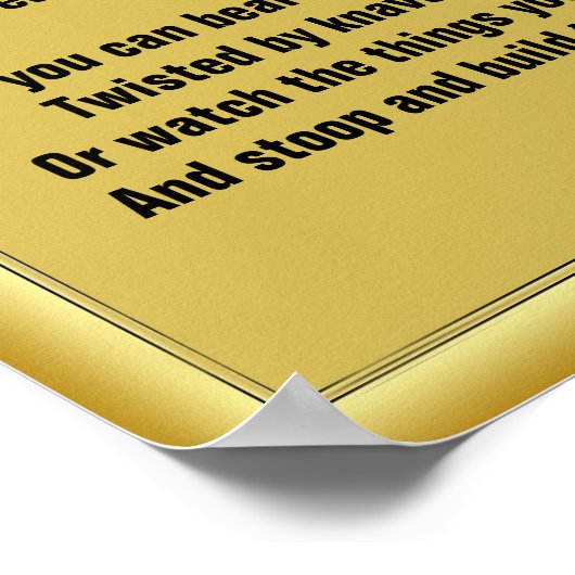 Rudyard もし Kiplingによる ポスター (角)