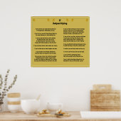 Rudyard もし Kiplingによる ポスター (キッチン)