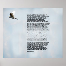 Rudyard もし Kiplingによる ポスター