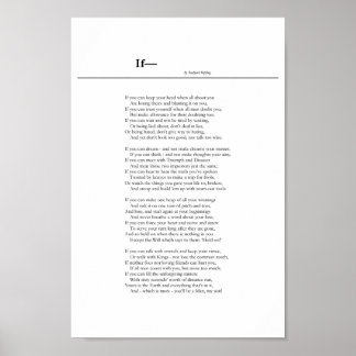 Rudyard もし Kiplingのポスター ポスター