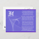 Rudyard もし Kipling Purple著 ポストカード (正面/裏面)