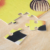 Rudyard Kからの口の魚を持つ猫、 ジグソーパズル (側面)