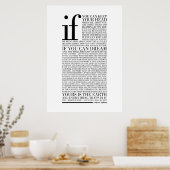 Rudyard Kiplingもしによる(すべてのオプション) ポスター (キッチン)