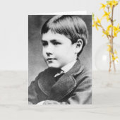 Rudyard Kipling, c.1870 カード (黄色い花)