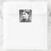 Rudyard Kipling, c.1870 スクエアシール (バッグ)