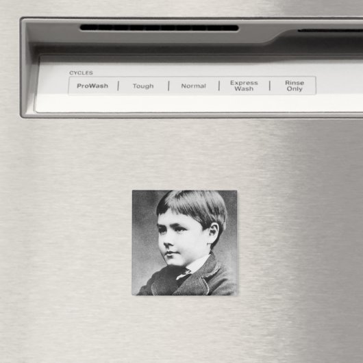 Rudyard Kipling, c.1870 マグネット (インサイチュ (食洗機))