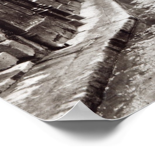 Rue Aumaire, the Rue Volta, Paris, 1858-78 ポスター (角)