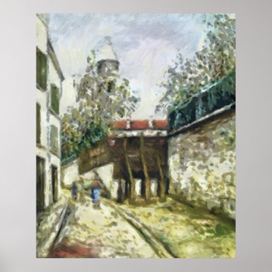 Rue Bonne à Montmartre ポスター (正面)