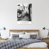 Rue Chanoinesse，パリのrue des Chantresから キャンバスプリント (インサイチュ (寝室))