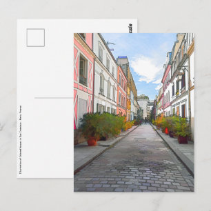 Rue Cremieuxの色の家 – パリ ポストカード