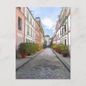 Rue Cremieuxの色の家 – パリ ポストカード (正面)
